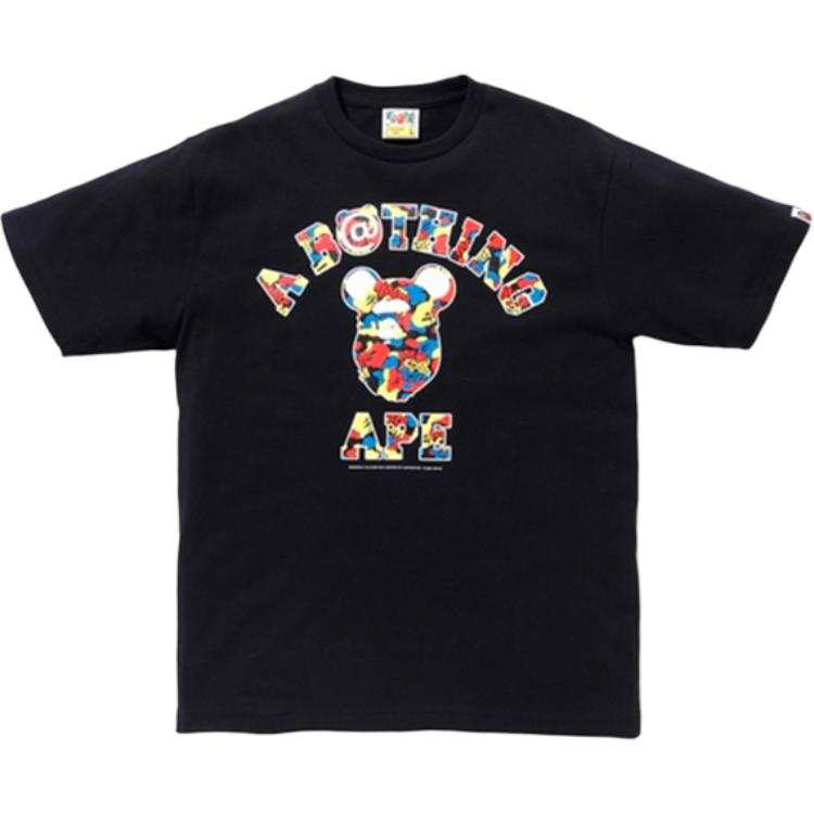 A BATHING APE x Medicom Toy Ape Head Series T Shirt Unisex Black