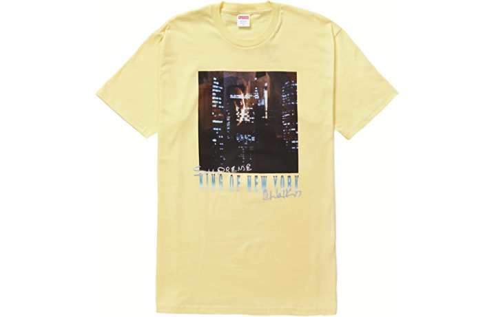 Supreme Supreme SS19 Christopher Walken King Of New York Tee Pale Yellow T Shirt Unisex Light Yellow