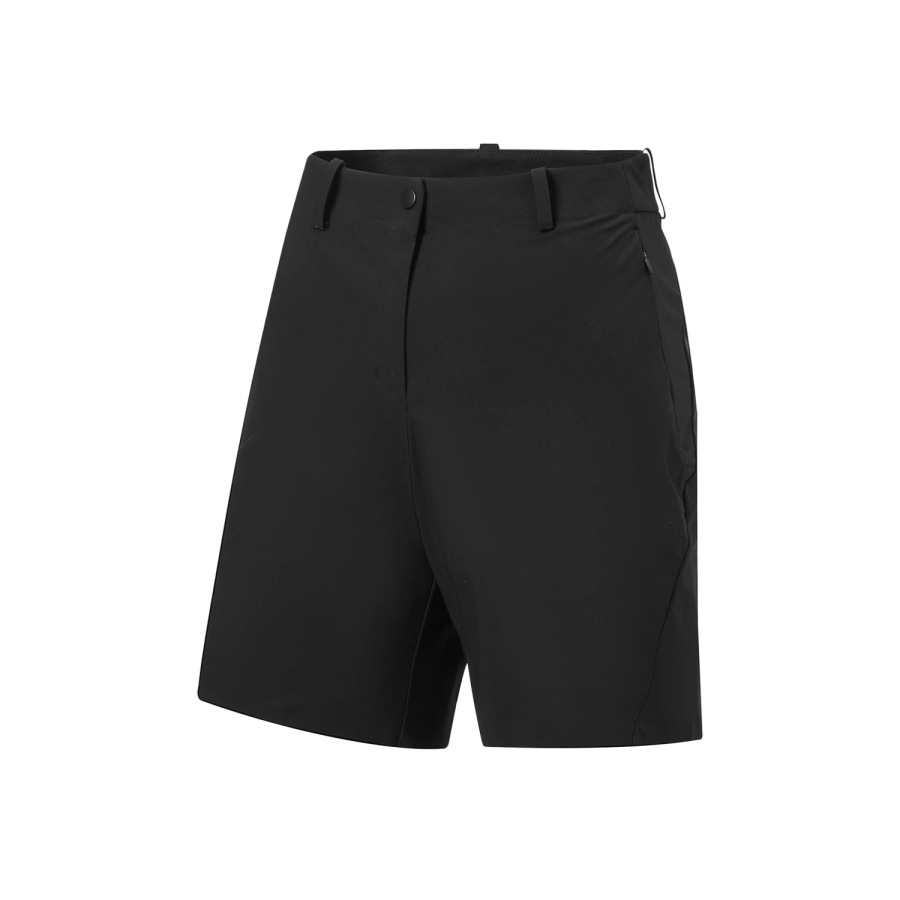 Li-Ning Li Ning Gold Logo | Casual Shorts Women's Black Moderate Straight Fit Pants