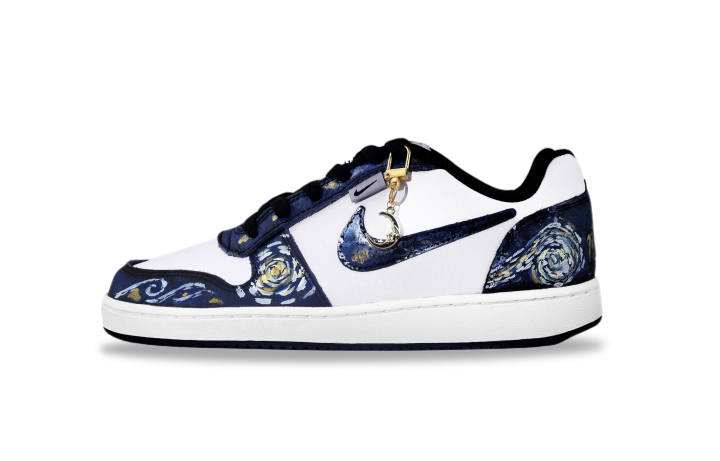 Nike Nike EBERNON Skateboard Shoes Men's Low Top Blue/White