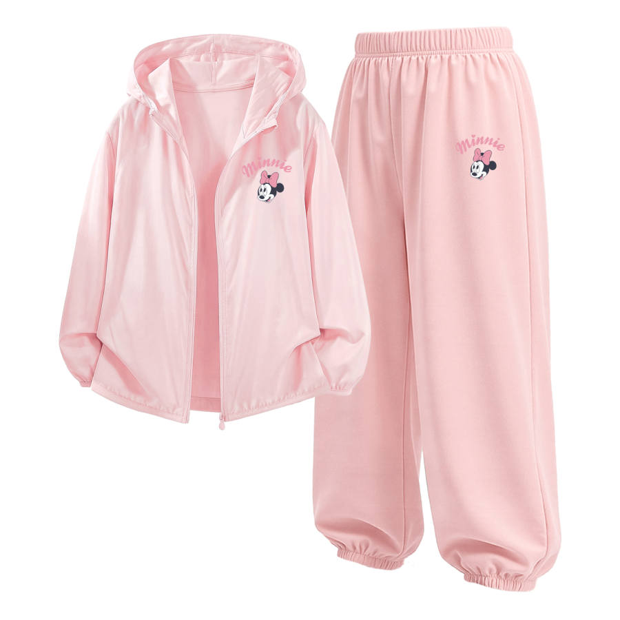 Disney Kids Casual Sportswear Hooded Non Detachable Thin Stretch Breathable