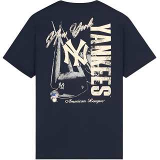 New Era T Shirts Unisex Navy Blue Crew Neck Moderate