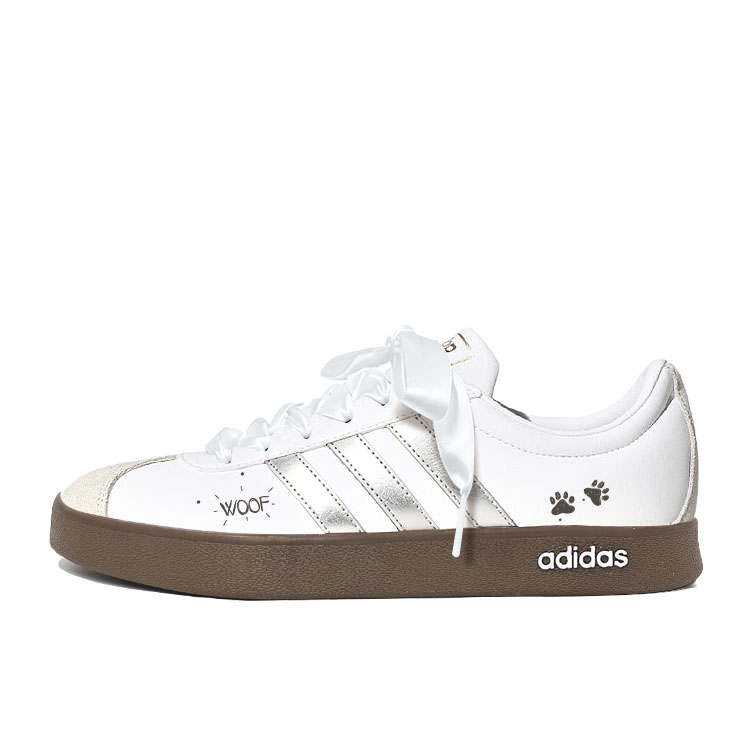Adidas Adidas Vl Court Classic Skateboard Shoes Unisex Low Top White