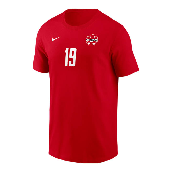 Nike Nike Canada National Team Soccer Jerseys Men's University Red Crew Neck Moderate