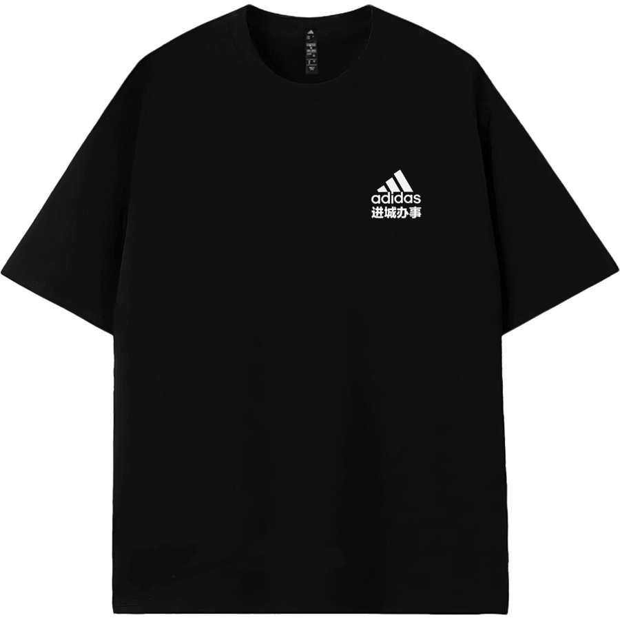 Adidas Adidas MUST HAVES T Shirts Unisex Black Crew Neck Moderate Straight Fit
