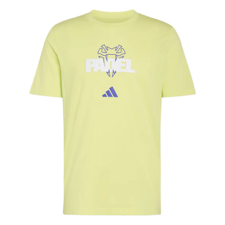 Adidas Adidas Tennis Tops Men's Half Freezing Lemon Crew Neck Moderate