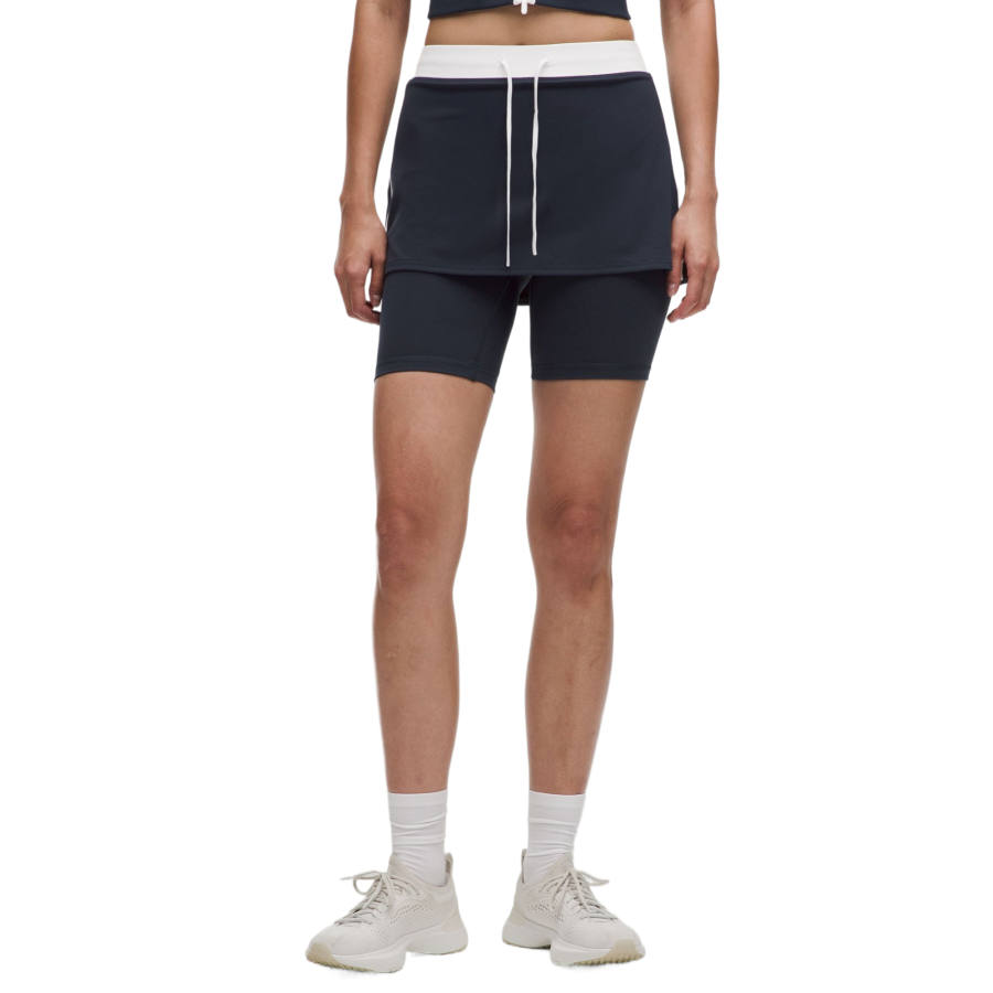 Lululemon Casual Short Skirts Women's Marine Blue/White/TRNV/White Moderate Short Skirt