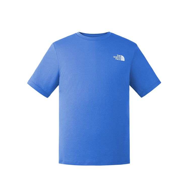 THE NORTH FACE Quick Dry T Shirts Men's H0F/Harbor Blue Crew Neck Thin