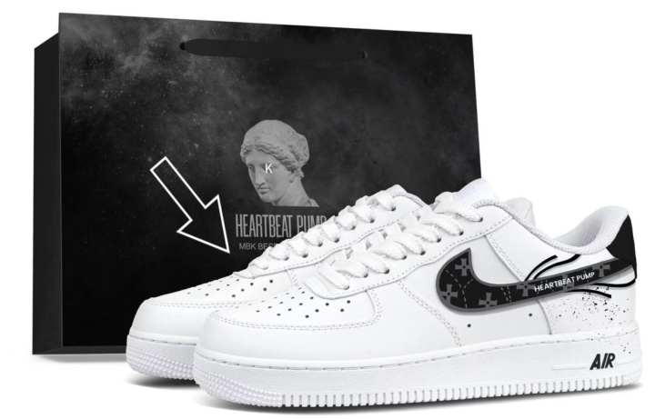 Nike Nike Air Force 1 Skateboard Shoes Unisex Low Top Black