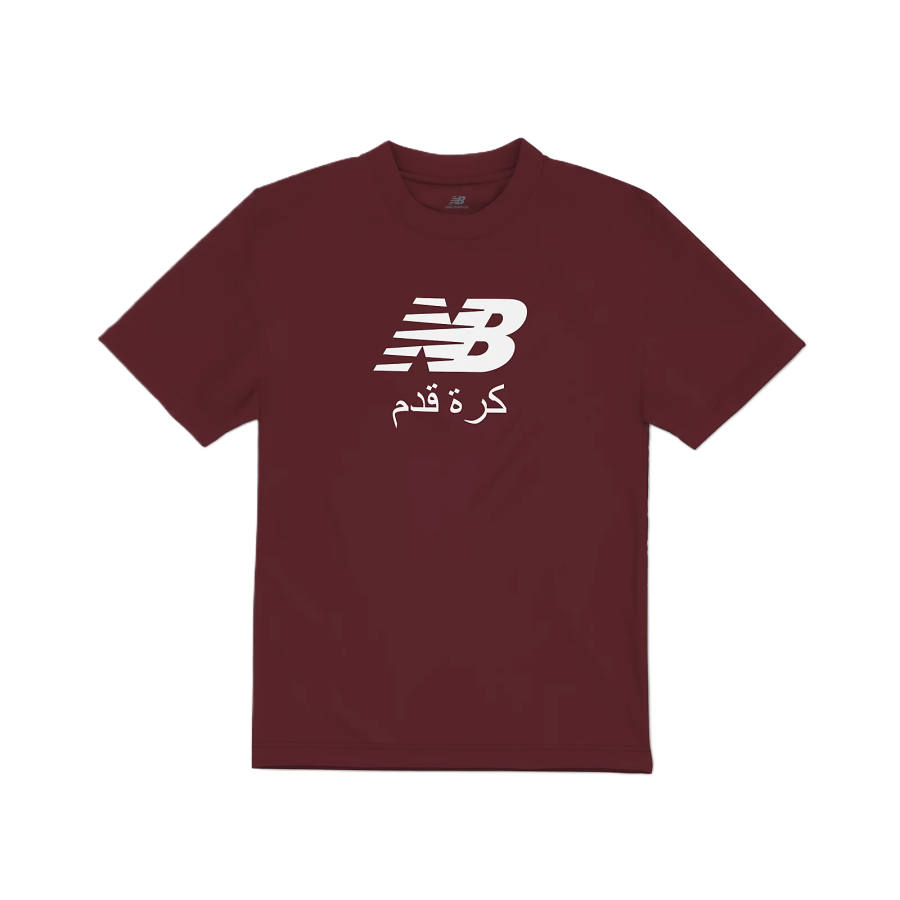 New Balance New Balance T Shirts Men's Mercury Red Crew Neck Moderate