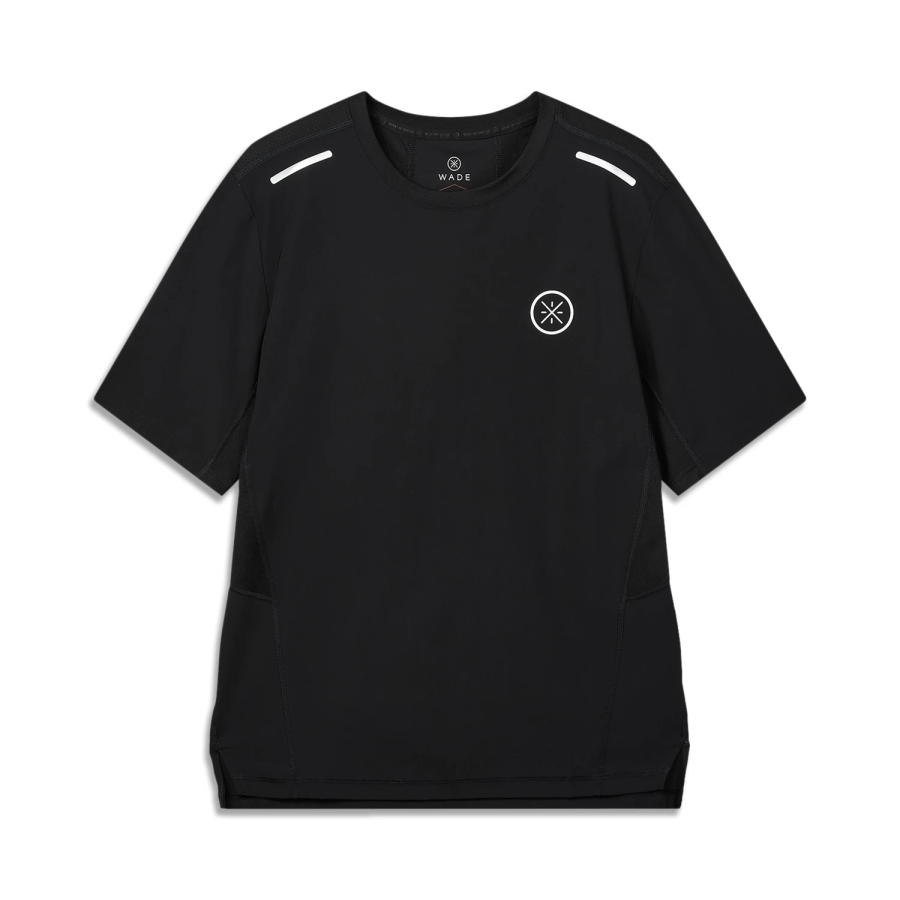 Li-Ning Li Ning T Shirts Men's Black Crew Neck Moderate Straight Fit