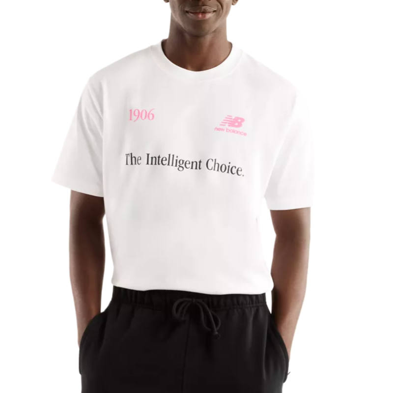 New Balance New Balance T Shirts Unisex White Crew Neck Moderate