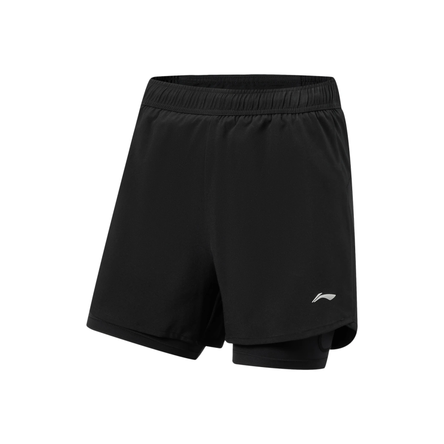 Li-Ning Li Ning Running Collection Sports Shorts Women's Black Moderate Straight Fit Pants