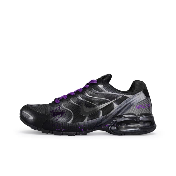 Nike Nike Air Max Torch 4 Running Shoes Men's Low Top Black Gray Purple Silver Colorway