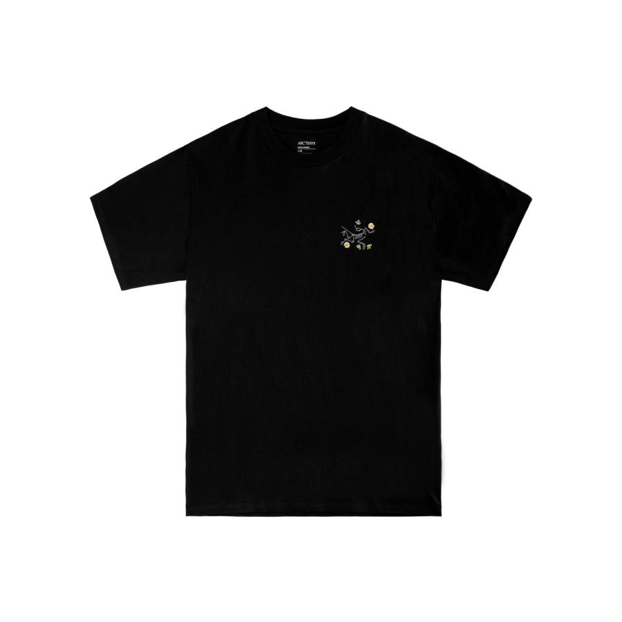 Arcteryx KRAGG T Shirts Men's Black/Black International, Suggestion Size Small Crew Neck Moderate