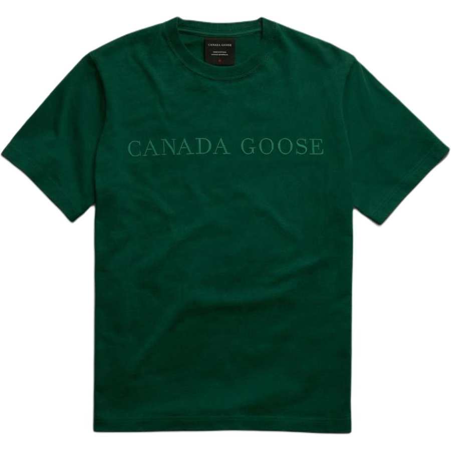 Canada Goose Summer Collection T Shirts Men's Shady Green Crew Neck