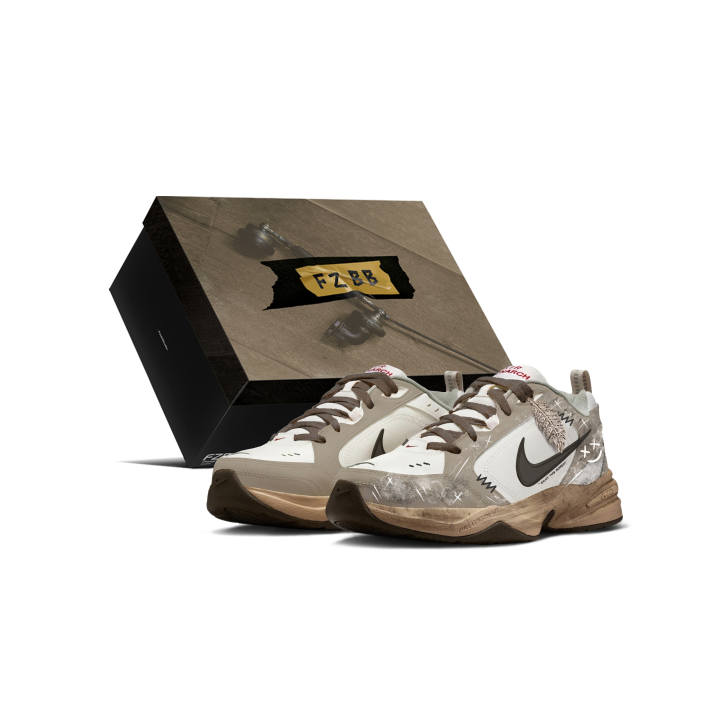 Nike Nike Air Monarch 4 Chunky Sneakers Men's Low Top Gray White