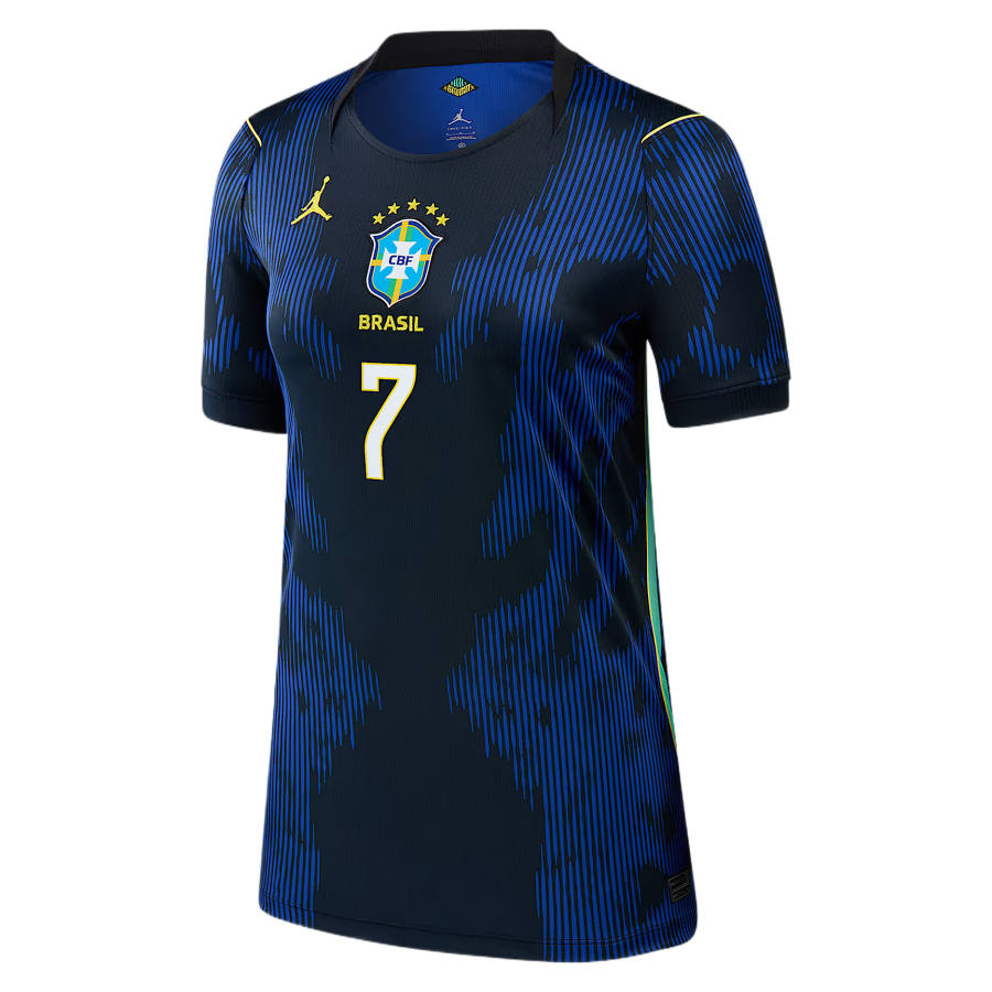 Nike Nike Brazil National Team Soccer Jerseys Women's Blue Crew Neck Moderate