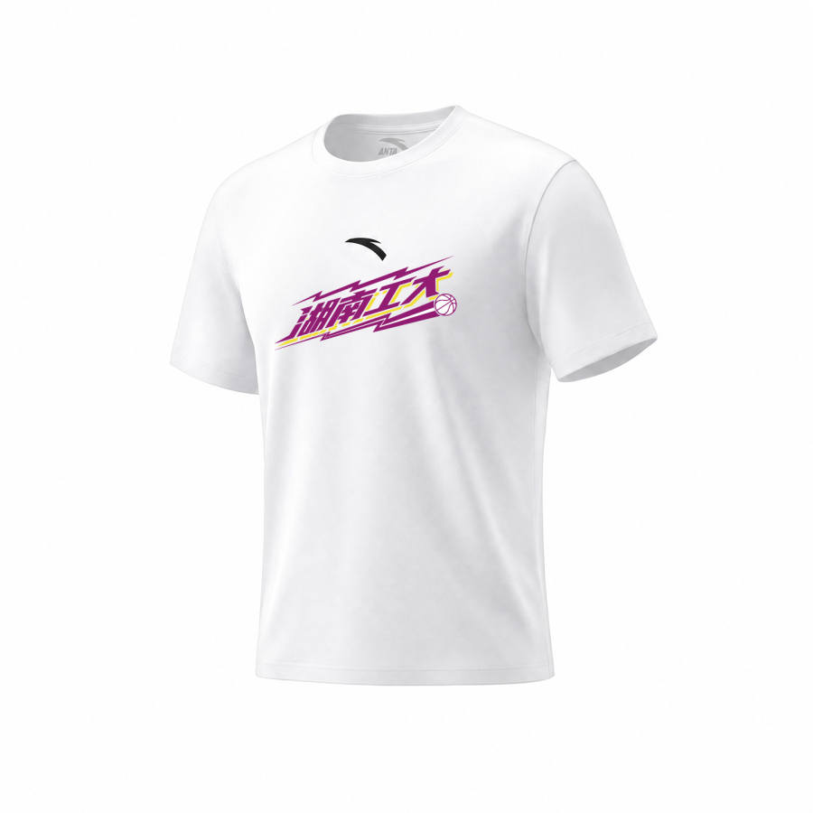 ANTA T Shirts Unisex White Crew Neck Moderate