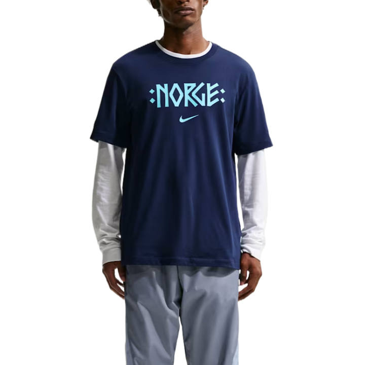 Nike Nike T Shirts Men's Blue Void Crew Neck Moderate