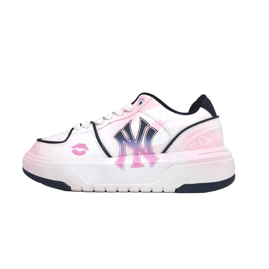 MLB MLB Chunky Liner Skateboard Shoes Unisex Low Top White Pink Black Multicolor