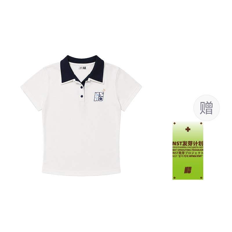 NSTNEW START T Shirts Women's White Lapel Thin Straight Fit