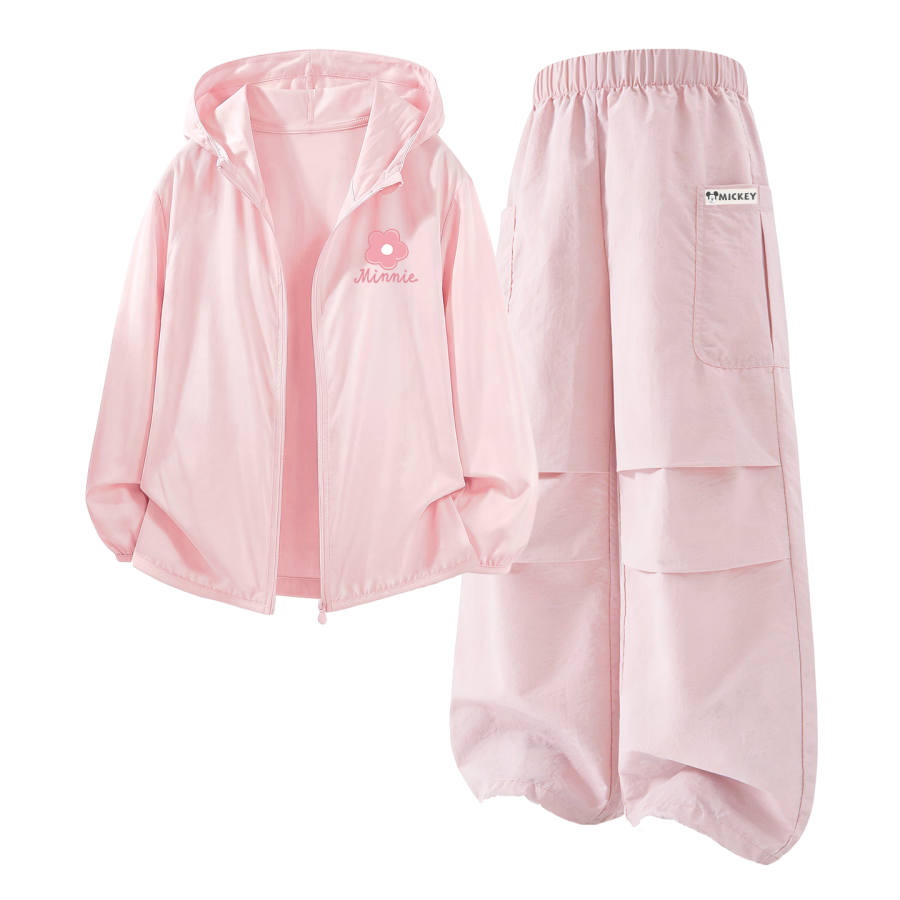 Disney Kids Casual Sportswear Hooded Non Detachable Thin Stretch Breathable