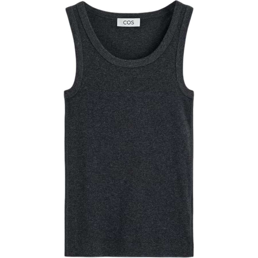 COS Tank Tops Women's Charcoal Mixed Color Other