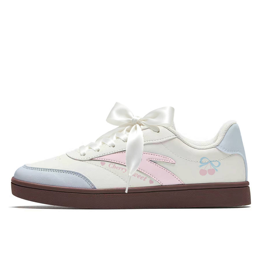 ANTA Active Skateboard Shoes Women's Low Top White, Blue, Pink