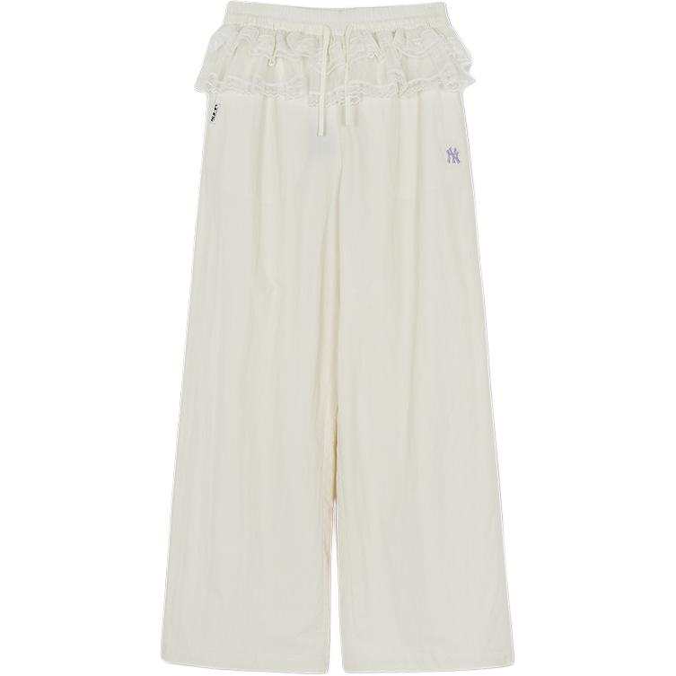 MLB Knitted Sweatpants Women's Moderate Wide Leg Pants