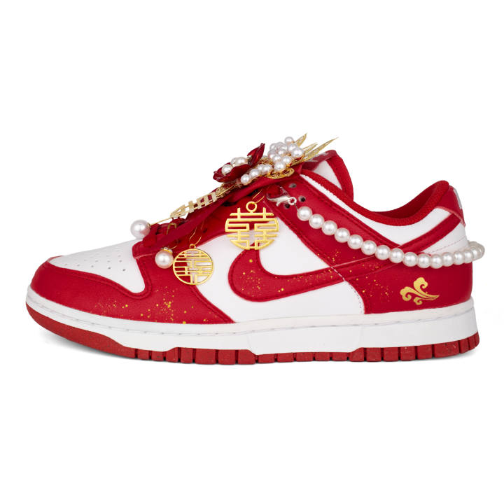 Nike Nike Dunk Skateboard Shoes Unisex Low Top White/Gold
