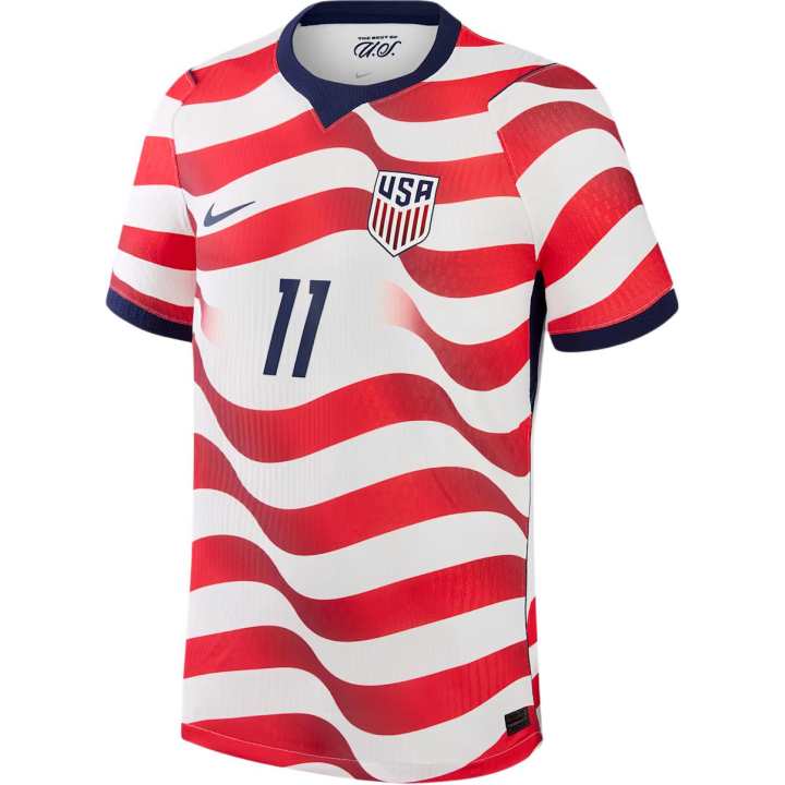 Nike Nike United States National Team Soccer Jerseys Men's White Crew Neck Moderate