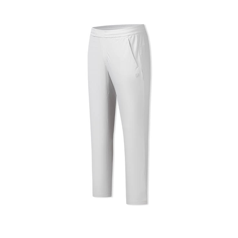 FILA Casual Pants Men's Light Gray Moderate Straight Fit Pants
