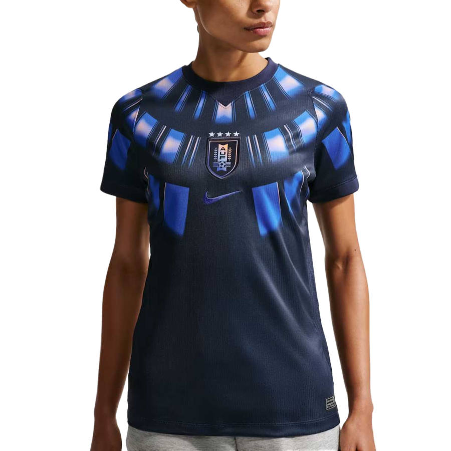 Nike Nike Uruguay National Team Soccer Jerseys Women's Obsidian/Ultra Royal Blue Crew Neck Moderate