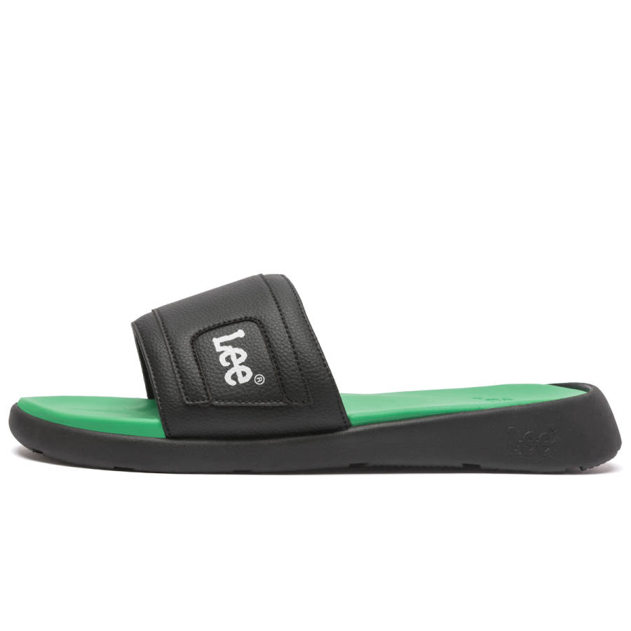 Lee Lee Slide Slippers Men's Black/White/Light Khaki