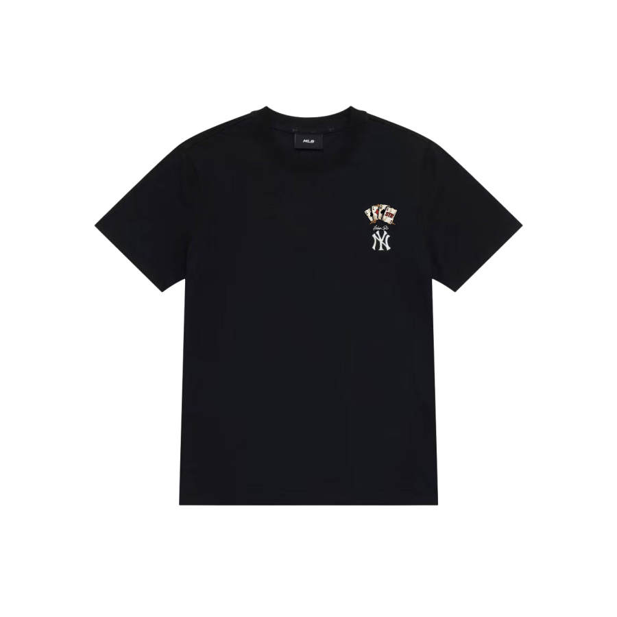 MLB T Shirts Unisex Black Crew Neck Moderate Straight Fit