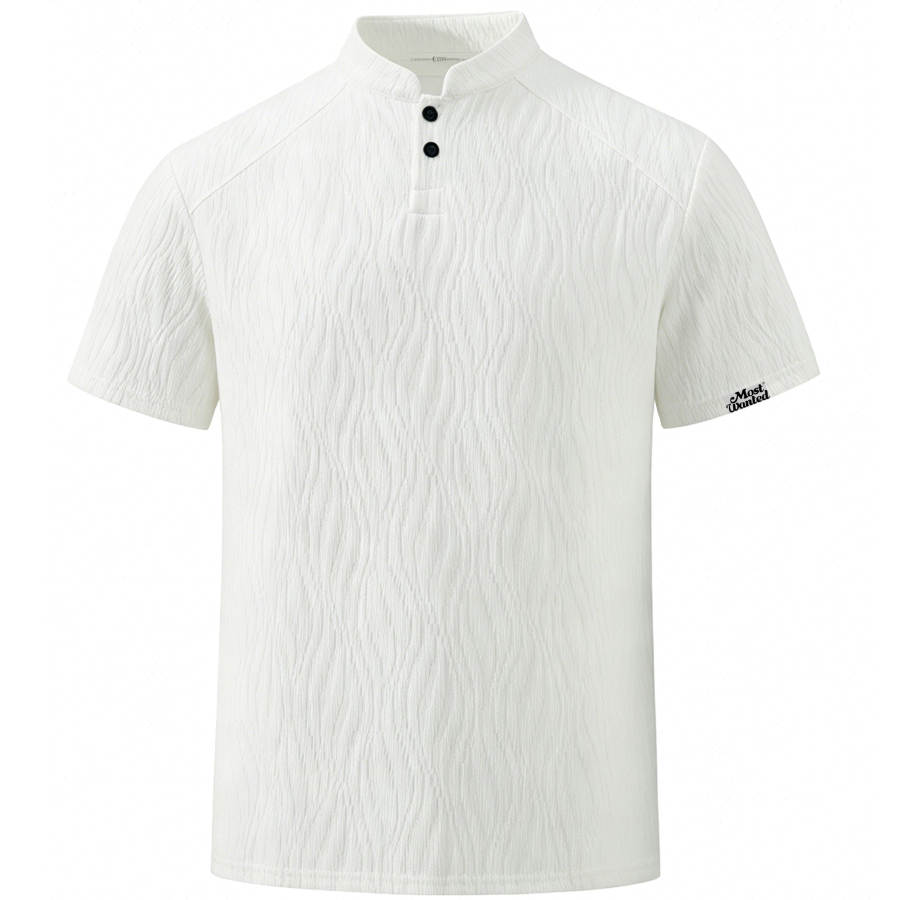 MostwantedLab T Shirts Unisex Stand Collar Thin Straight Fit