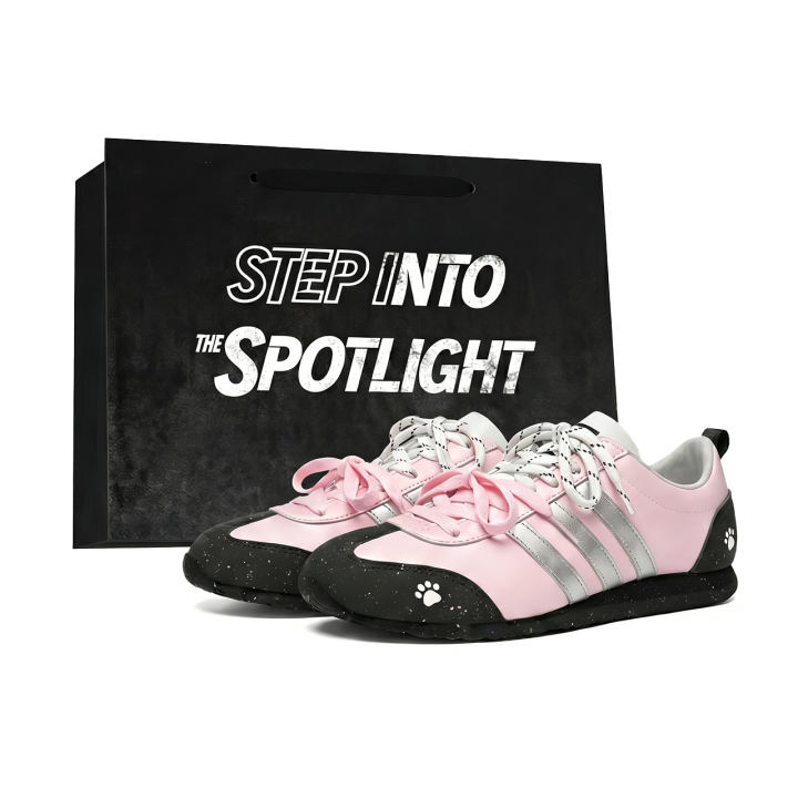 Adidas Adidas VS JOG 2.0 German Army Trainers Unisex Low Top Black/Pink/Silver