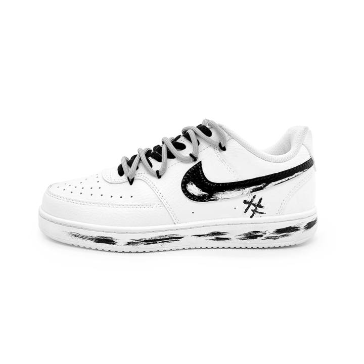 Nike Nike Court Vision 1 Skateboard Shoes Unisex Low Top Black/White