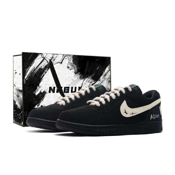 Nike Nike Big Skateboard Shoes Men's Low Top Black/Gold