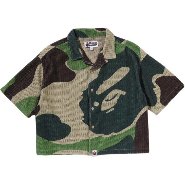 A BATHING APE SS26 Shirts Women's Cuban Collar