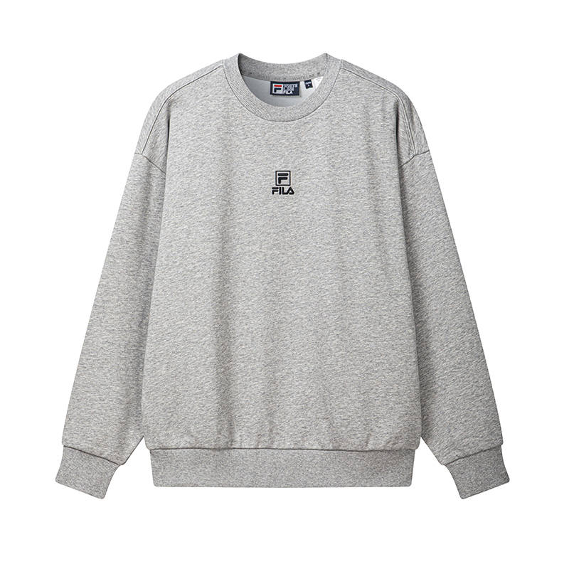 FILA ORIGINALE Sweatshirts Unisex Soft Heather Gray Crew Neck Moderate Other