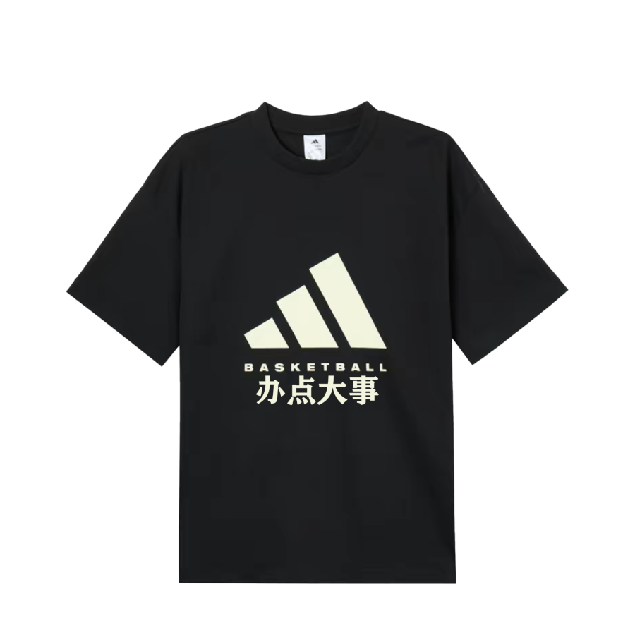 Adidas Adidas BASKETBALL T Shirts Unisex Black Crew Neck Moderate Other