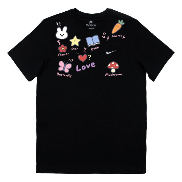Nike Nike Sportswear T Shirts Men's Black Crew Neck Moderate