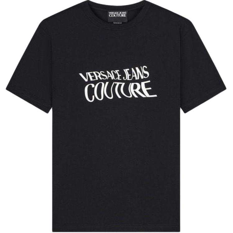VERSACE JEANS COUTURE T Shirts Men's Crew Neck Moderate Straight Fit