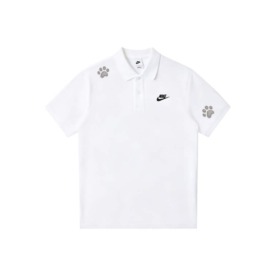 Nike Nike Sportswear Polo Shirts Men's White Polo Collar Moderate Straight Fit