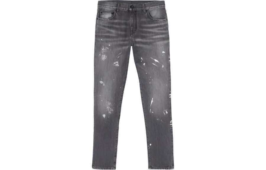 OFF-WHITE OFF WHITE Diag Outline Paint Skinny Jean