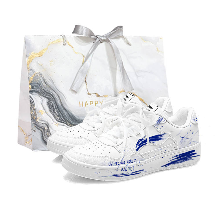 Li-Ning Li Ning Floating Boat Skateboard Shoes Men's Low Top Blue