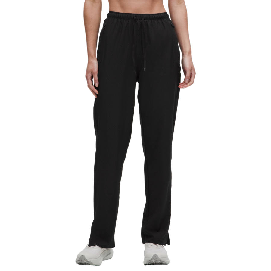 Lululemon Knitted Sweatpants Women's Black/Blk Moderate Straight Fit Pants