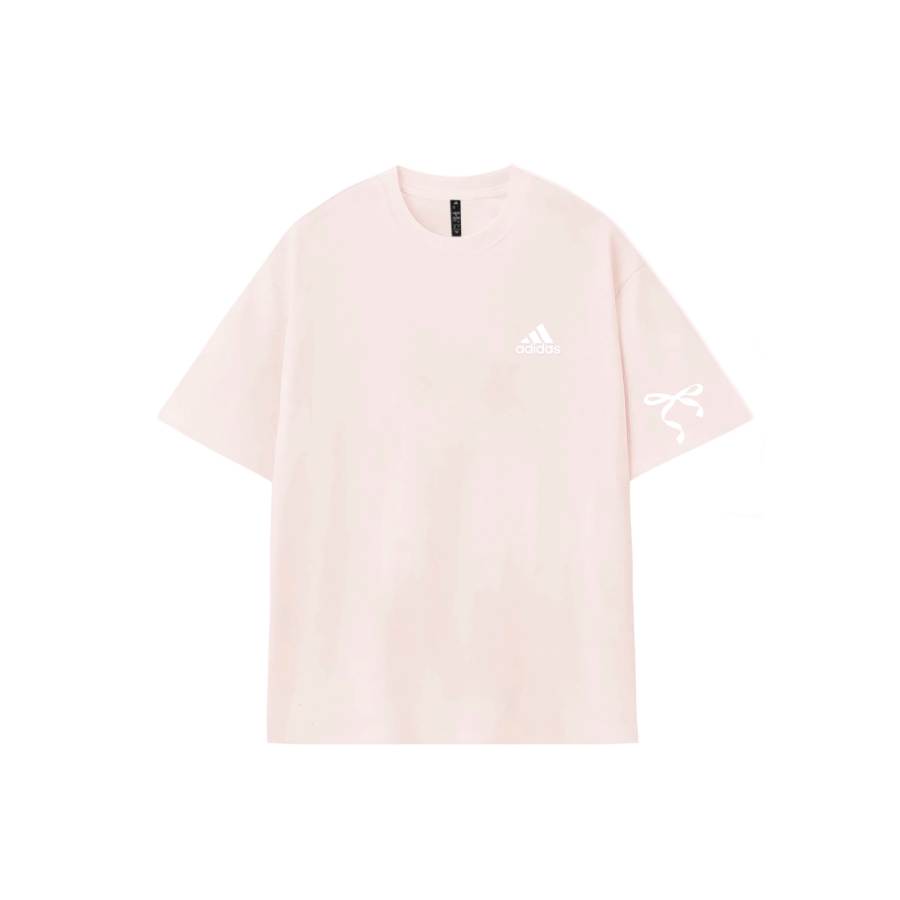 Adidas Adidas MUST HAVES T Shirts Unisex Pink Crew Neck Moderate Straight Fit